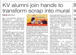 KV alumni join hands to transform scrap into mural