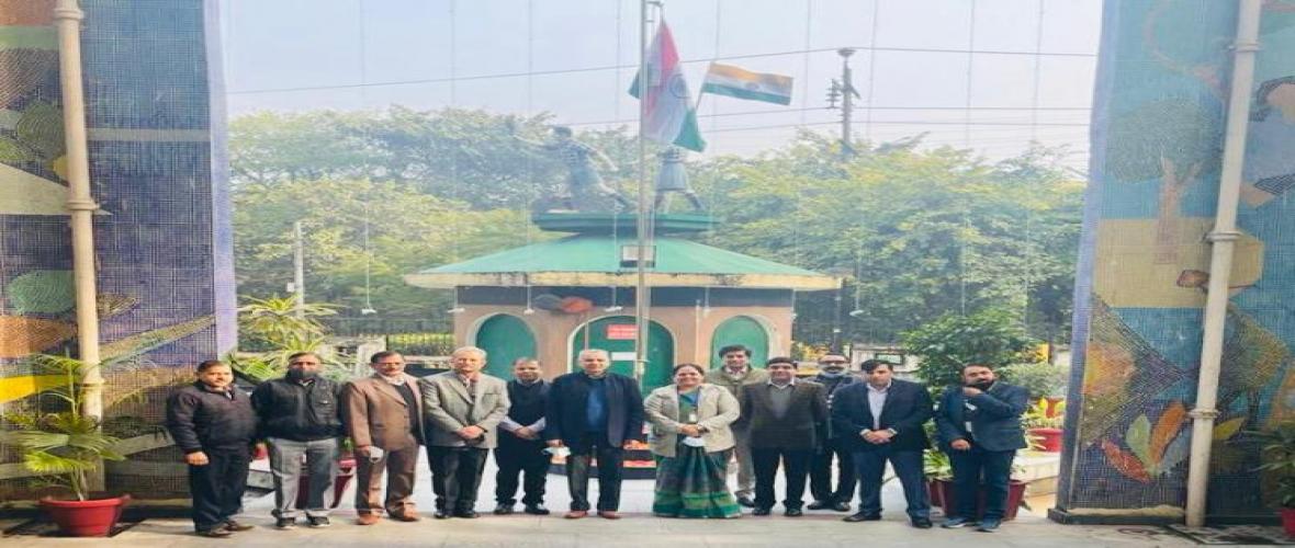Flag Hoisting Ceremony at KVS HQ New Delhi on the occasion of 73rd Republic Day.